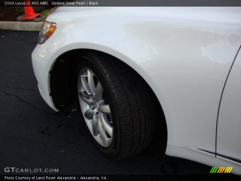 Opaline Silver Pearl / Black 2009 Lexus LS 460 AWD