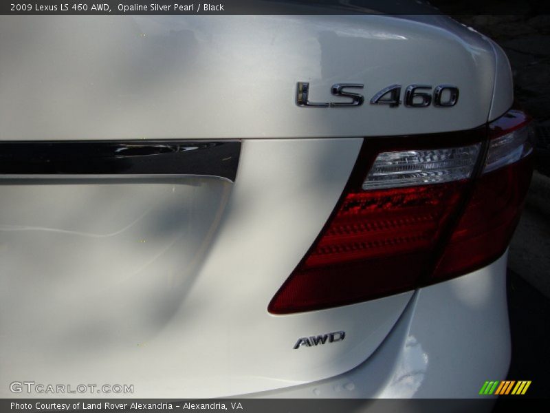 Opaline Silver Pearl / Black 2009 Lexus LS 460 AWD