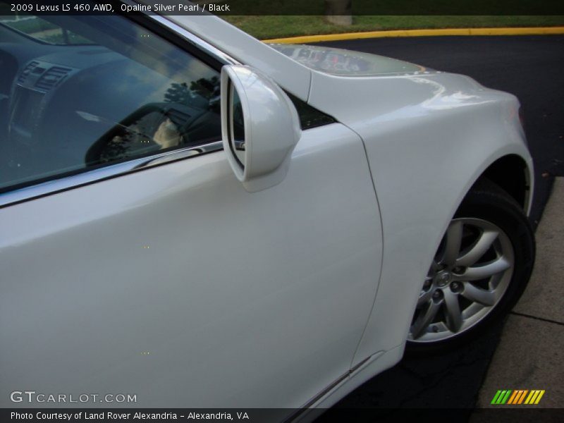Opaline Silver Pearl / Black 2009 Lexus LS 460 AWD