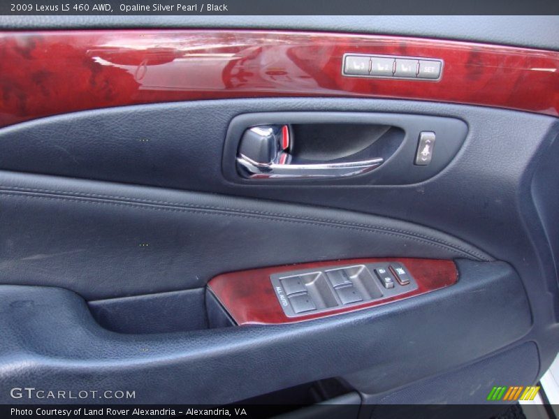 Opaline Silver Pearl / Black 2009 Lexus LS 460 AWD