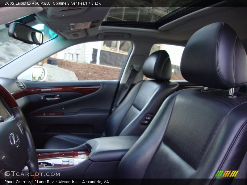Opaline Silver Pearl / Black 2009 Lexus LS 460 AWD