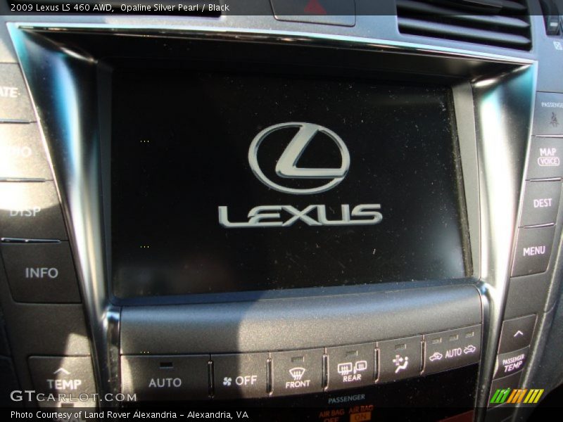 Opaline Silver Pearl / Black 2009 Lexus LS 460 AWD