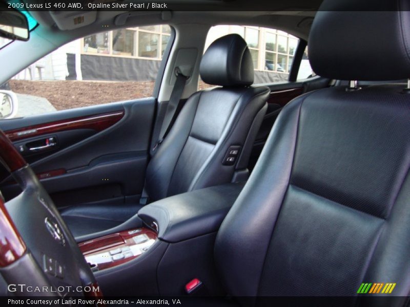 Opaline Silver Pearl / Black 2009 Lexus LS 460 AWD