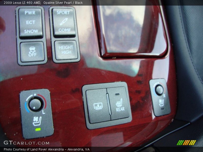 Opaline Silver Pearl / Black 2009 Lexus LS 460 AWD