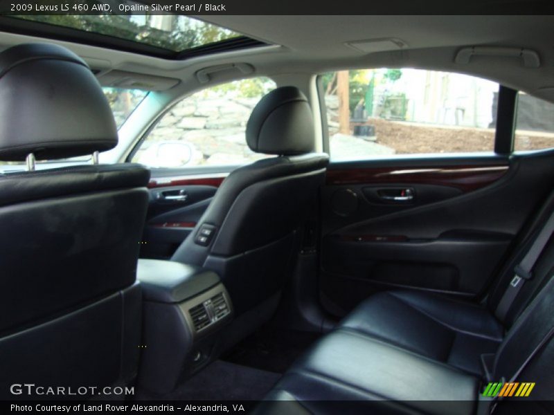 Opaline Silver Pearl / Black 2009 Lexus LS 460 AWD
