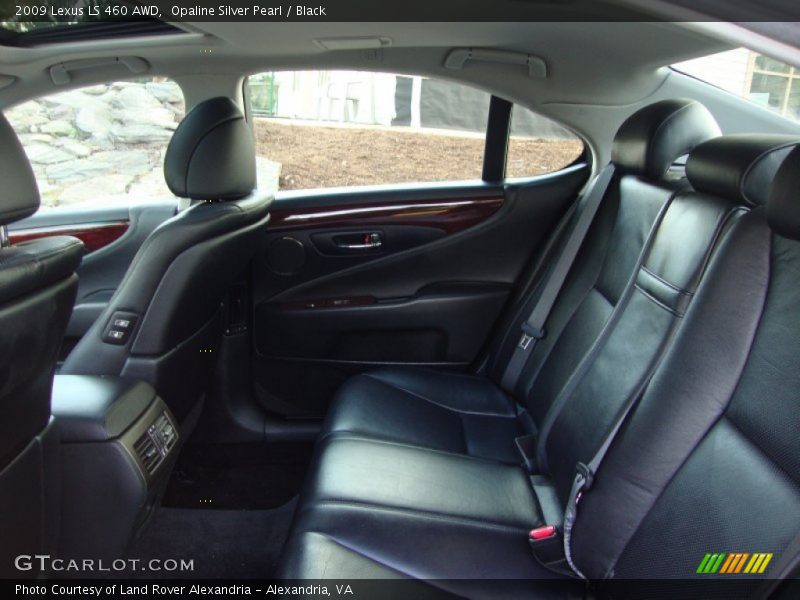 Opaline Silver Pearl / Black 2009 Lexus LS 460 AWD
