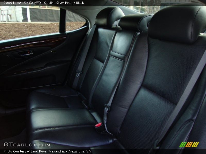 Opaline Silver Pearl / Black 2009 Lexus LS 460 AWD