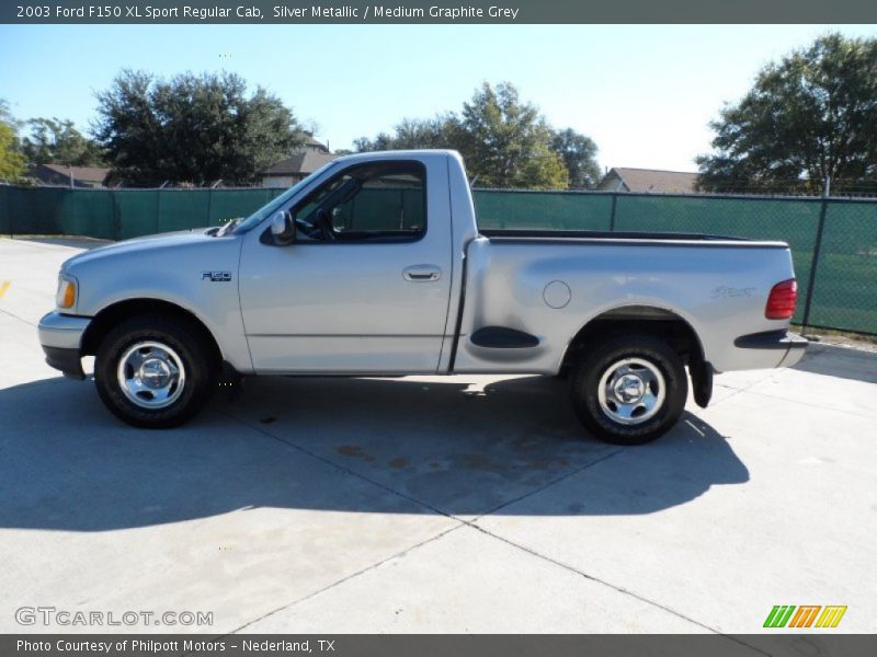 Silver Metallic / Medium Graphite Grey 2003 Ford F150 XL Sport Regular Cab