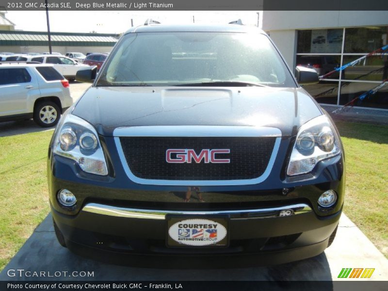 Deep Blue Metallic / Light Titanium 2012 GMC Acadia SLE