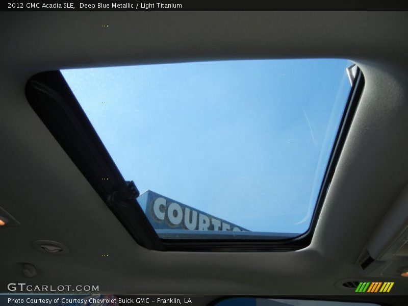 Deep Blue Metallic / Light Titanium 2012 GMC Acadia SLE