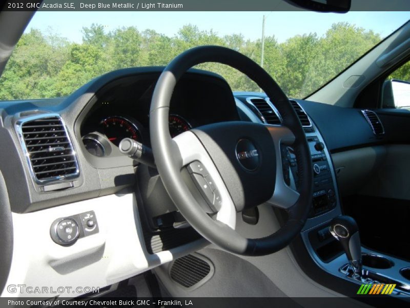 Deep Blue Metallic / Light Titanium 2012 GMC Acadia SLE