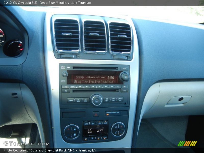 Deep Blue Metallic / Light Titanium 2012 GMC Acadia SLE