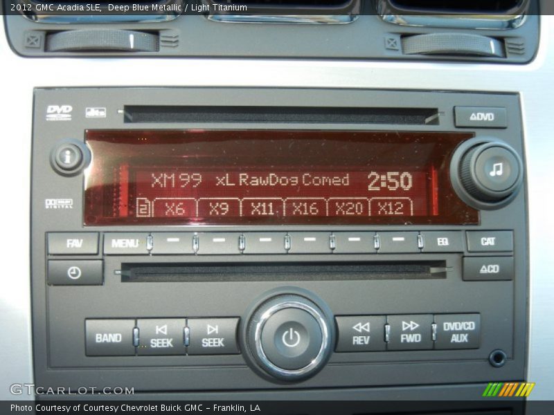 Audio System of 2012 Acadia SLE