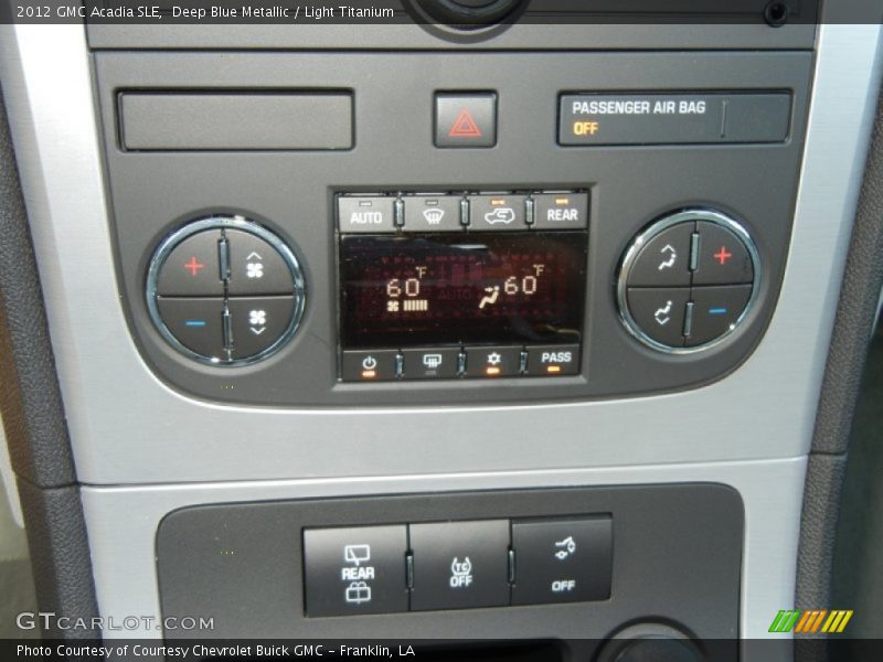 Controls of 2012 Acadia SLE