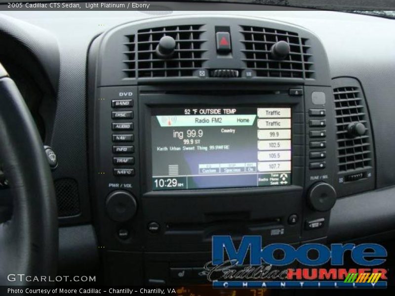 Light Platinum / Ebony 2005 Cadillac CTS Sedan