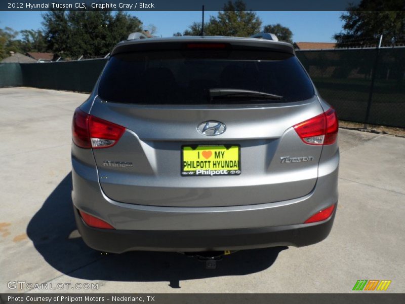 Graphite Gray / Black 2012 Hyundai Tucson GLS