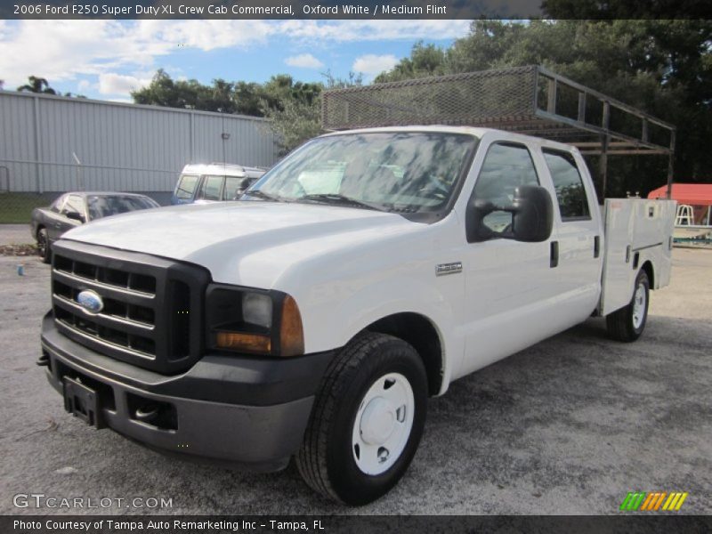 Oxford White / Medium Flint 2006 Ford F250 Super Duty XL Crew Cab Commercial