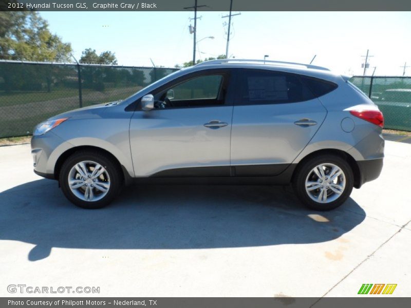 Graphite Gray / Black 2012 Hyundai Tucson GLS