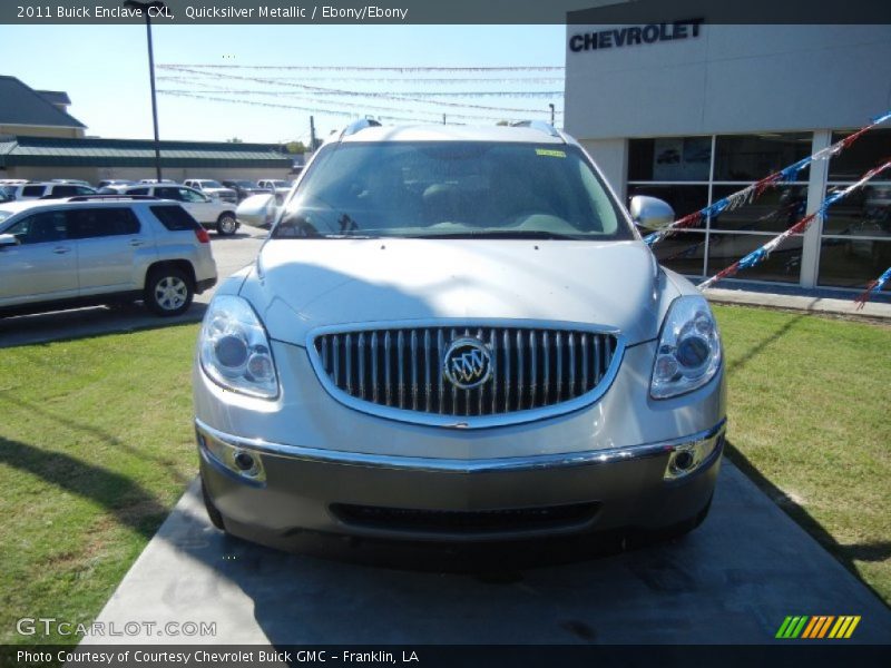 Quicksilver Metallic / Ebony/Ebony 2011 Buick Enclave CXL