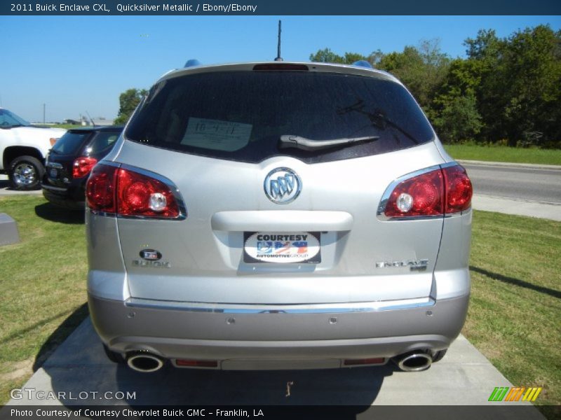 Quicksilver Metallic / Ebony/Ebony 2011 Buick Enclave CXL