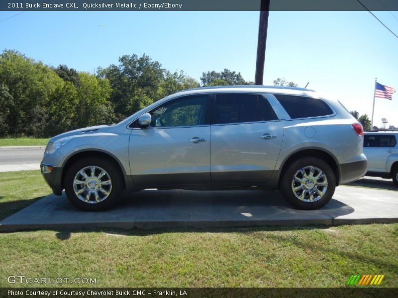 Quicksilver Metallic / Ebony/Ebony 2011 Buick Enclave CXL