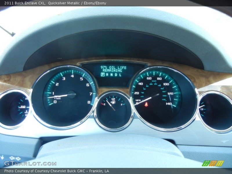 Quicksilver Metallic / Ebony/Ebony 2011 Buick Enclave CXL