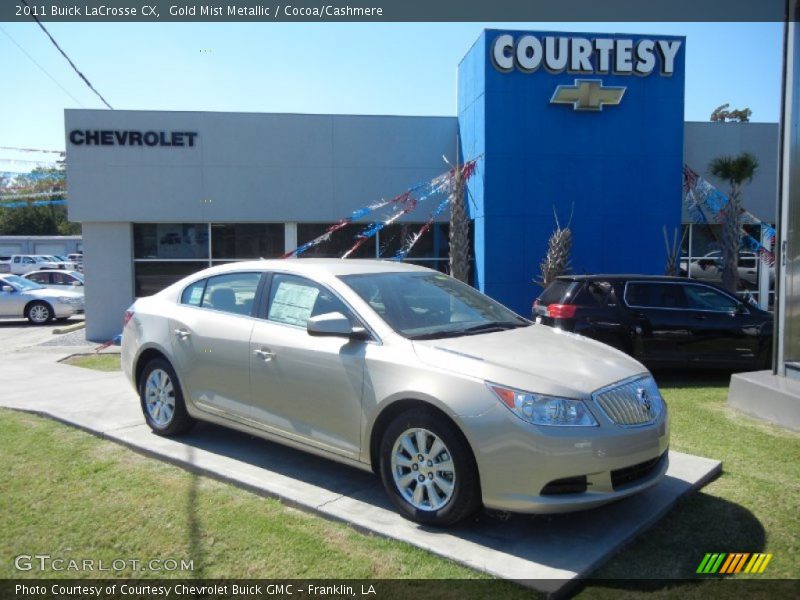 Gold Mist Metallic / Cocoa/Cashmere 2011 Buick LaCrosse CX