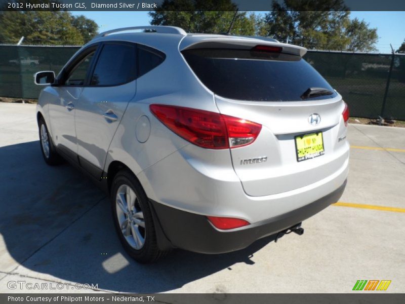 Diamond Silver / Black 2012 Hyundai Tucson GLS