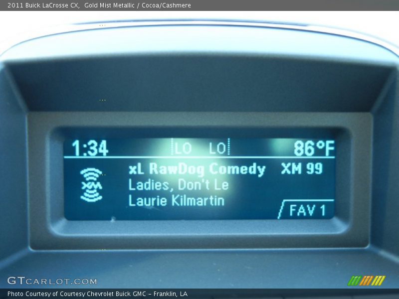 Gold Mist Metallic / Cocoa/Cashmere 2011 Buick LaCrosse CX