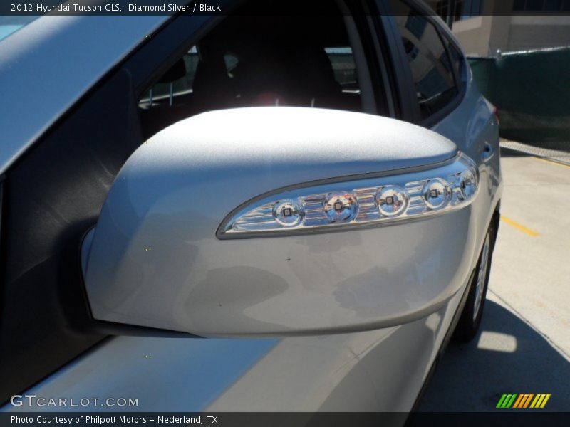 Diamond Silver / Black 2012 Hyundai Tucson GLS