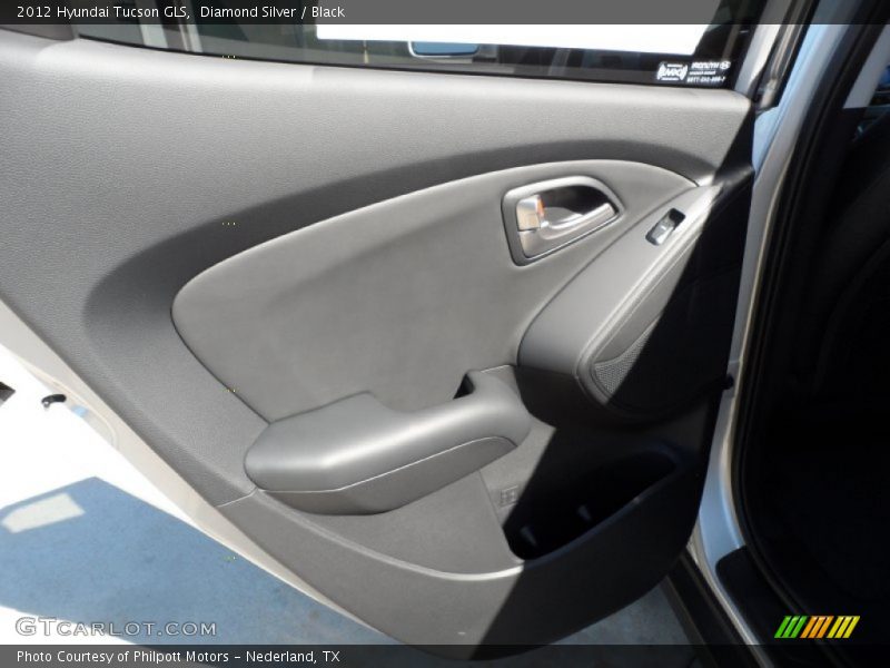 Diamond Silver / Black 2012 Hyundai Tucson GLS