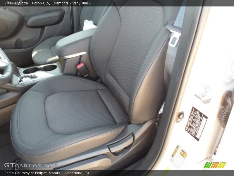 Diamond Silver / Black 2012 Hyundai Tucson GLS