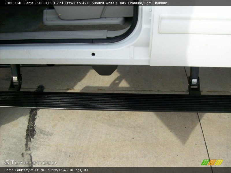 Summit White / Dark Titanium/Light Titanium 2008 GMC Sierra 2500HD SLT Z71 Crew Cab 4x4