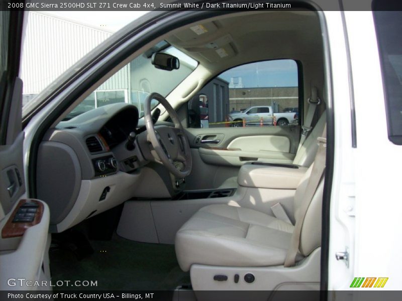Summit White / Dark Titanium/Light Titanium 2008 GMC Sierra 2500HD SLT Z71 Crew Cab 4x4