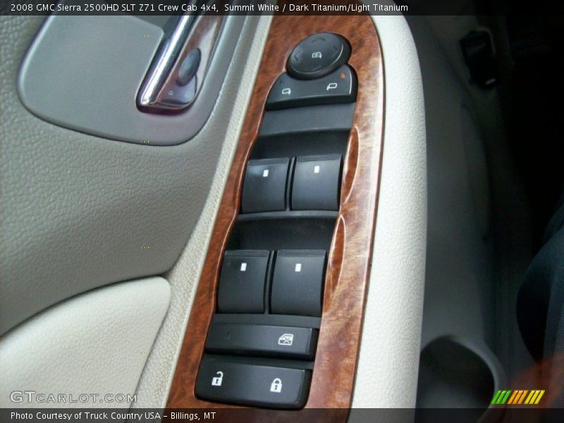 Summit White / Dark Titanium/Light Titanium 2008 GMC Sierra 2500HD SLT Z71 Crew Cab 4x4
