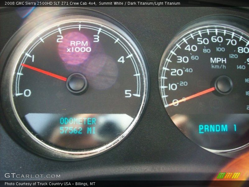 Summit White / Dark Titanium/Light Titanium 2008 GMC Sierra 2500HD SLT Z71 Crew Cab 4x4