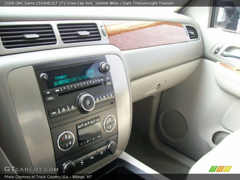 Summit White / Dark Titanium/Light Titanium 2008 GMC Sierra 2500HD SLT Z71 Crew Cab 4x4