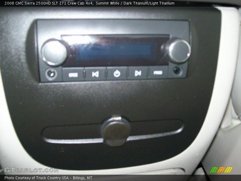 Summit White / Dark Titanium/Light Titanium 2008 GMC Sierra 2500HD SLT Z71 Crew Cab 4x4
