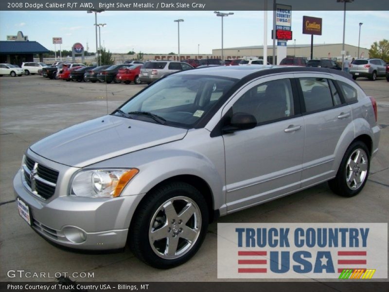 Bright Silver Metallic / Dark Slate Gray 2008 Dodge Caliber R/T AWD