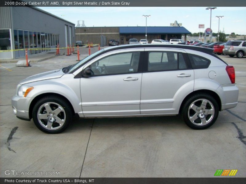 Bright Silver Metallic / Dark Slate Gray 2008 Dodge Caliber R/T AWD