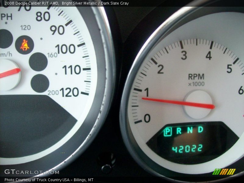 Bright Silver Metallic / Dark Slate Gray 2008 Dodge Caliber R/T AWD