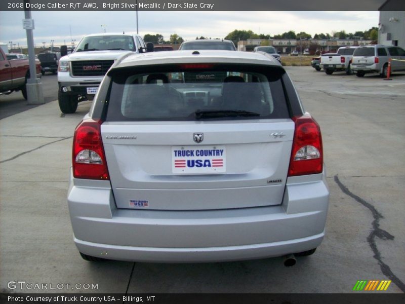 Bright Silver Metallic / Dark Slate Gray 2008 Dodge Caliber R/T AWD