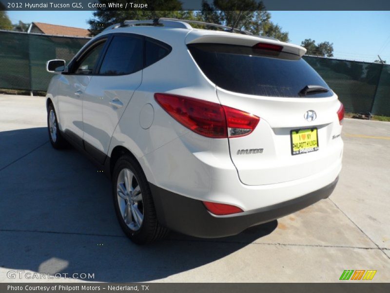 Cotton White / Taupe 2012 Hyundai Tucson GLS