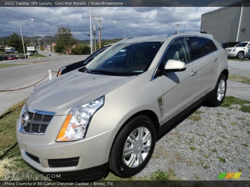 Gold Mist Metallic / Shale/Brownstone 2012 Cadillac SRX Luxury