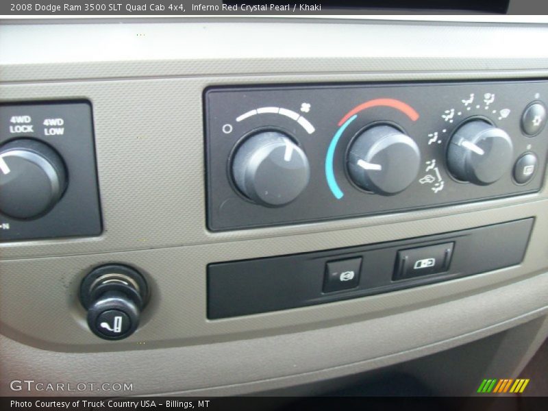 Controls of 2008 Ram 3500 SLT Quad Cab 4x4