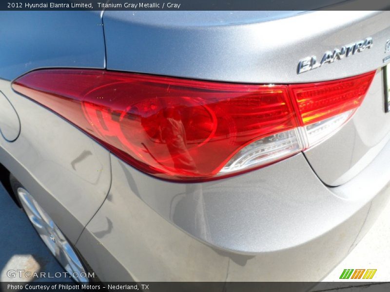 Titanium Gray Metallic / Gray 2012 Hyundai Elantra Limited