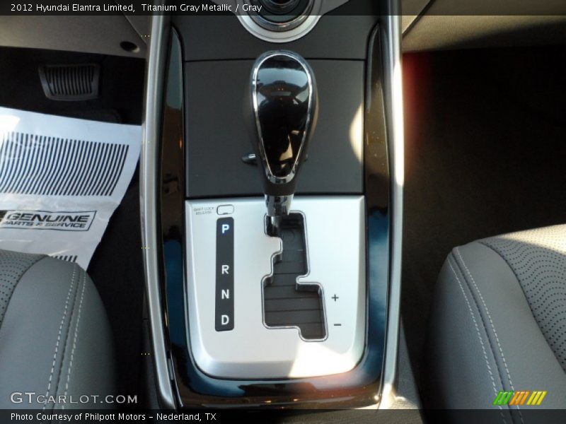  2012 Elantra Limited 6 Speed Shiftronic Automatic Shifter