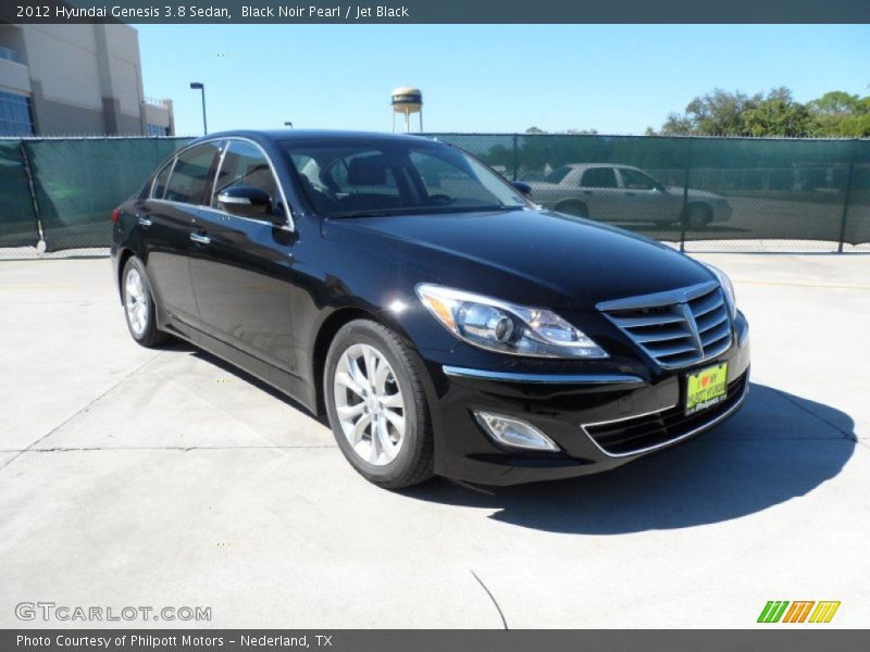 Black Noir Pearl / Jet Black 2012 Hyundai Genesis 3.8 Sedan