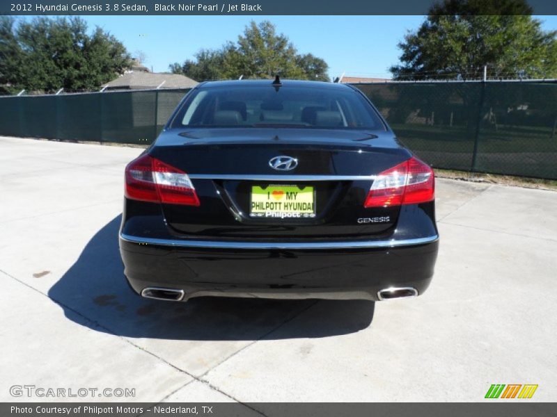 Black Noir Pearl / Jet Black 2012 Hyundai Genesis 3.8 Sedan
