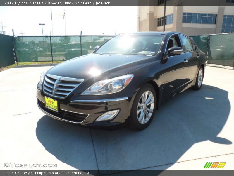 Black Noir Pearl / Jet Black 2012 Hyundai Genesis 3.8 Sedan